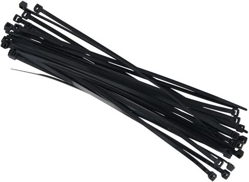 Heyiarbeit Zip Ties 6 بوصات، 200 قطعة من أربطة كابل النايلون، أربطة بسحاب أسود، أربطة بسحاب من البلاستيك الفاخر، أربطة سلكية ذاتية القفل، لفافات سلكية للمنزل والمكتب والحديقة وورشة عمل المرآب in Saudi Arabia