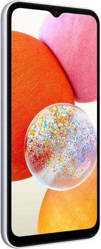 Samsung Galaxy A14 (SM-A145F/DS) Dual SIM,128GB + 4GB, Factory Unlocked GSM, International Version (Ring Grip Case Bundle) - No Warranty - (Silver) in Saudi Arabia