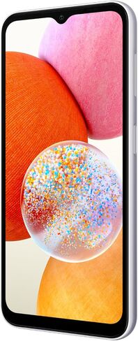 Samsung Galaxy A14 (SM-A145F/DS) Dual SIM,128GB + 4GB, Factory Unlocked GSM, International Version (Ring Grip Case Bundle) - No Warranty - (Silver) in Saudi Arabia