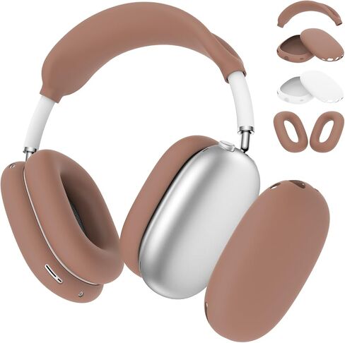 أغطية حافظة من السيليكون 7 في 1 من BRG لأجهزة AirPods Max، أغطية وسادات الأذن مقاومة للعرق / أغطية أكواب الأذن / غطاء عصابة الرأس لسماعات AirPods Max، ملحقات واقيات ناعمة لأجهزة Apple AirPods Max in Kuwait