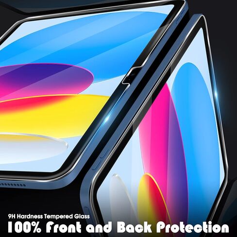 Orzero (عبوتان) متوافقان مع iPad الجيل العاشر 10.9 بوصة (تم إصدار 2022) واقي شاشة من الزجاج المقوى، خالٍ من الفقاعات 9 صلابة HD (استبدال مدى الحياة) in Saudi Arabia