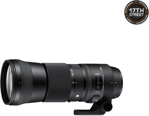 Sigma 150-600mm f/5-6.3 DG OS HSM Contemporary Lens for Nikon F-Mount with SanDisk 128GB Extreme PRO SD Card (Pack of 2) and Waith Backpack for Secure Gear Storage (Bundle Set) in Saudi Arabia
