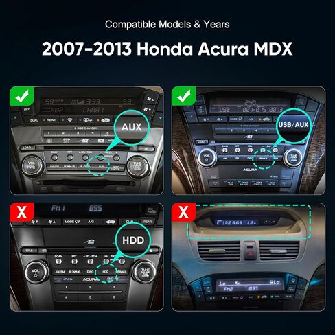 Android 12 Car Stereo Upgrade Radio for Honda Acura MDX 2007-2013 DSP Auto Stereo (3GB+32GB) Wireless Apple CarPlay GPS Navigation 5G WiFi Bluetooth Replacement Installation Kit in Saudi Arabia