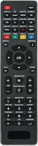 جهاز تحكم عن بعد عالمي لـ RCA، Westinghouse، Emerson، LG، Samsung، Insignia، Magnavox، Element والمزيد من العلامات التجارية جهاز التحكم عن بعد العالمي للتلفزيون (RC-G008) in Kuwait