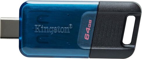 Kingston 2 Pack 64GB DataTraveler 80 M Flash Drive DT80M/64GB - حزمة مع 2 كل شيء ما عدا سترومبولي in Saudi Arabia