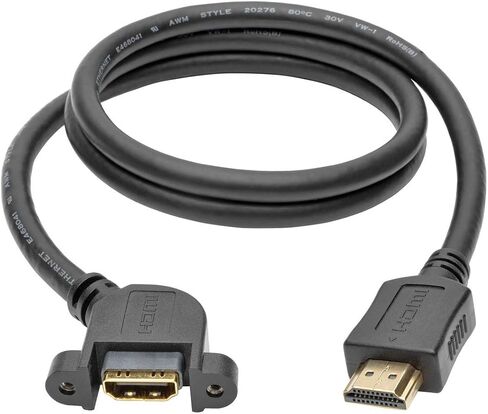 TRIPP LITE P569-001-FF-APM كابل HDMI عالي السرعة مع لوحة إيثرنت للفيديو والصوت F/F 1' in Saudi Arabia