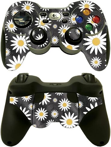 MightySkins Glossy Glitter Skin Compatible with Logitech Wireless Gamepad F710 - Sakura Pink | Protective, Durable High-Gloss Glitter Finish | Easy to Apply and Change Styles | Made in The USA in Kuwait