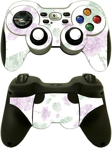 MightySkins Glossy Glitter Skin Compatible with Logitech Wireless Gamepad F710 - Sakura Pink | Protective, Durable High-Gloss Glitter Finish | Easy to Apply and Change Styles | Made in The USA in Kuwait