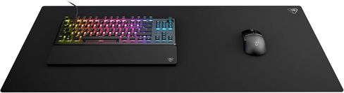 Turtle Beach Sense AIMO XXL Ultra-Wide PC Gaming Mousepad, RGB Illumination, High Precision, Non Slip Back, Extended Keyboard Desktop Mouse Pad with Stitched Edges, Smooth - Black in Saudi Arabia