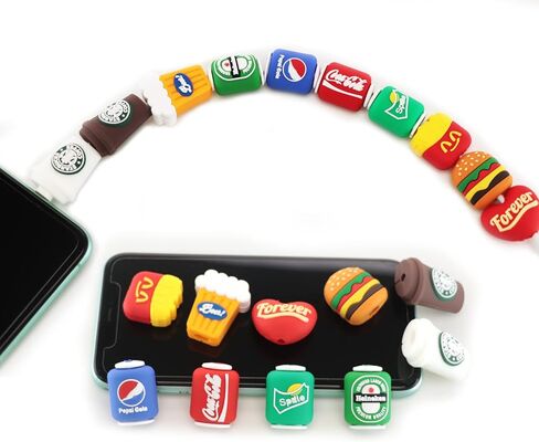 3D Cartoon Animal Cute Cable Protector Charger Cord Protector Charger Protector Charger Cord Saver for iPhone Charger for iPad (10PCS) in Kuwait