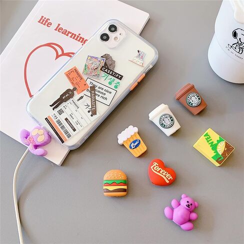3D Cartoon Animal Cute Cable Protector Charger Cord Protector Charger Protector Charger Cord Saver for iPhone Charger for iPad (10PCS) in Kuwait