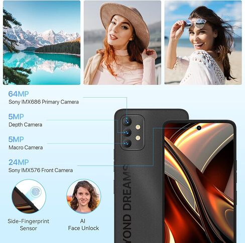 UMIDIGI Unlocked 5G Cell Phone,A13 PRO MAX 5G Smartphone 17GB+256GB Android 12 with 6.8" Full Screen,64+5+5MP AI Triple Camera MediaTek Dimensity 900,5150mAh Battery Smartphones,WIFI 6.0,Warranty in Saudi Arabia