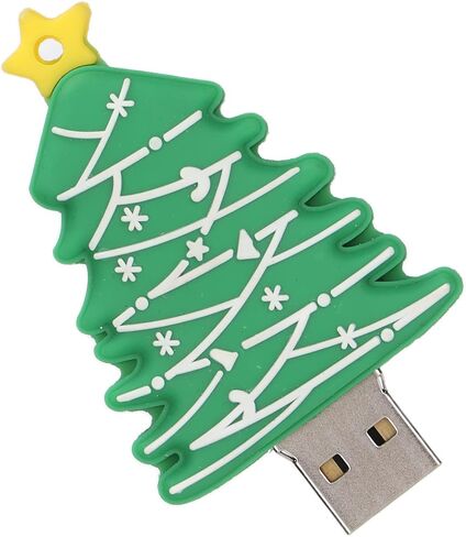 GOWENIC محرك فلاش USB الكرتون شجرة عيد الميلاد ذاكرة القلم محرك تخزين البيانات محرك فلاش USB حشو تخزين إبداعي للمنزل والمكتب والمدرسة (64 جيجابايت) in Kuwait