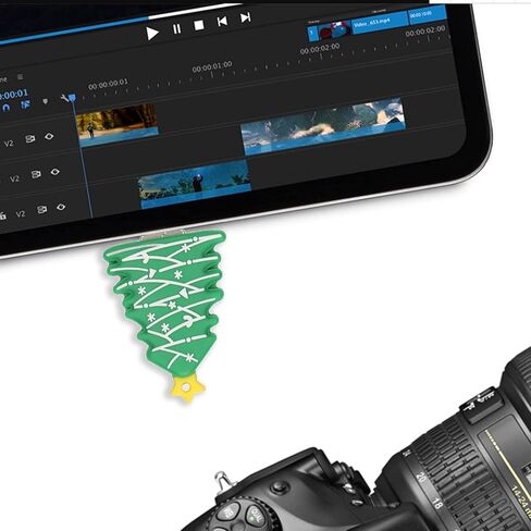 GOWENIC محرك فلاش USB الكرتون شجرة عيد الميلاد ذاكرة القلم محرك تخزين البيانات محرك فلاش USB حشو تخزين إبداعي للمنزل والمكتب والمدرسة (64 جيجابايت) in Kuwait