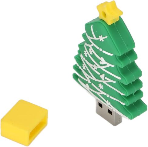 GOWENIC محرك فلاش USB الكرتون شجرة عيد الميلاد ذاكرة القلم محرك تخزين البيانات محرك فلاش USB حشو تخزين إبداعي للمنزل والمكتب والمدرسة (64 جيجابايت) in Kuwait