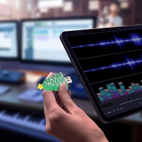 GOWENIC محرك فلاش USB الكرتون شجرة عيد الميلاد ذاكرة القلم محرك تخزين البيانات محرك فلاش USB حشو تخزين إبداعي للمنزل والمكتب والمدرسة (64 جيجابايت) in Kuwait