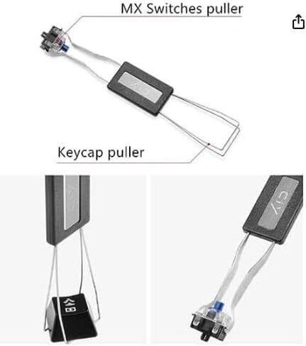 أداة إزالة غطاء المفتاح Keycap Puller لأدوات تثبيت لوحة المفاتيح الميكانيكية، متوافقة مع Logitech G413 SE/G613/G915/G213 Corsair K100/K70 in Kuwait