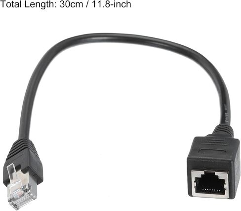 MECCANIXITY Male to Female 5e Network Cable Extension Wire 30CM Length for Home Office Networks in Saudi Arabia
