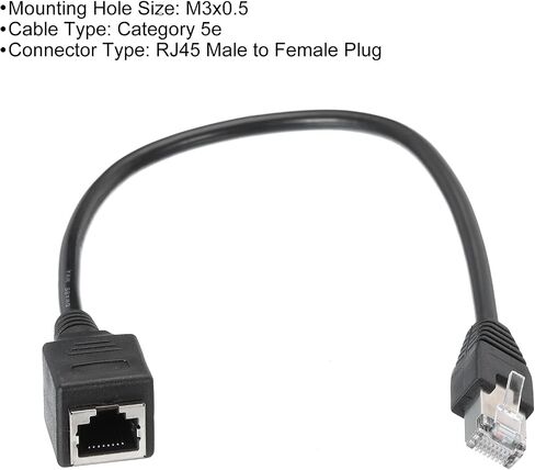 MECCANIXITY Male to Female 5e Network Cable Extension Wire 30CM Length for Home Office Networks in Saudi Arabia