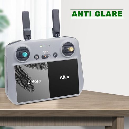 3 عبوات من واقي الشاشة الزجاجي المضاد للوهج لجهاز التحكم DJI RC/RC 2، طبقة غير لامعة لملحقات التحكم Mini 4/3 Pro/Mavic 3/Air 3 in Kuwait