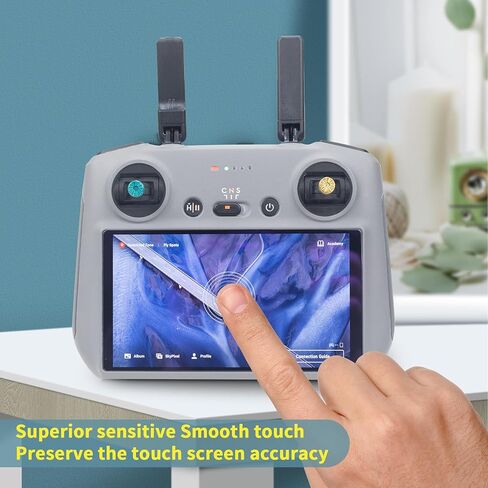 3 عبوات من واقي الشاشة الزجاجي المضاد للوهج لجهاز التحكم DJI RC/RC 2، طبقة غير لامعة لملحقات التحكم Mini 4/3 Pro/Mavic 3/Air 3 in Kuwait