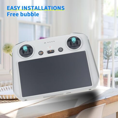 3 عبوات من واقي الشاشة الزجاجي المضاد للوهج لجهاز التحكم DJI RC/RC 2، طبقة غير لامعة لملحقات التحكم Mini 4/3 Pro/Mavic 3/Air 3 in Kuwait