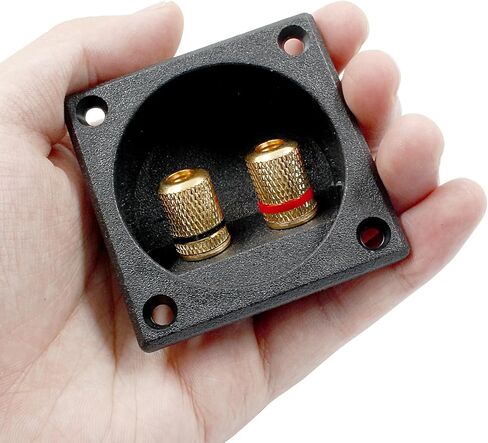 2-Way Speaker Box Terminal Cup, 3 Inch Round Stereo Screw Cup Connectors, Home Stereo Screw Cup Connectors, Pack of 2 in Saudi Arabia