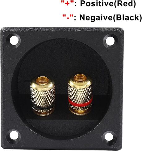 2-Way Speaker Box Terminal Cup, 3 Inch Round Stereo Screw Cup Connectors, Home Stereo Screw Cup Connectors, Pack of 2 in Saudi Arabia