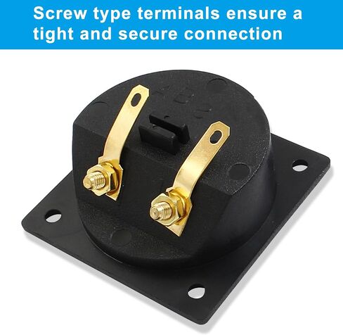 2-Way Speaker Box Terminal Cup, 3 Inch Round Stereo Screw Cup Connectors, Home Stereo Screw Cup Connectors, Pack of 2 in Saudi Arabia