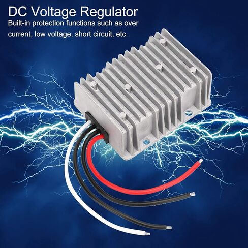 Walfront DC Voltage Regulator 48V to 13.8V 30A for Car Step Down Up Transformer IP68 Buck Boost Converter Module WG48S13R830, Converter in Saudi Arabia