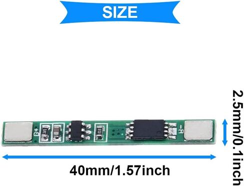 10 قطعة 1S 3A 3.7 فولت لوح حماية بطارية ليثيوم 18650 وحدة شاحن BMS PCB لوح حماية لخلية بطارية ليثيوم أيون مع شريط النيكل in Saudi Arabia