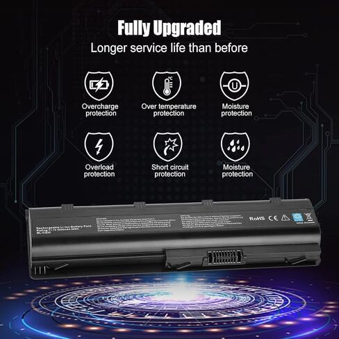 بطارية بديلة متوافقة مع HP MU06 MU09 593554-001 636631-001 593562-001 584037-001 593550-001 HSTNN-UB0W HSTNN-LB0W HSTNN-CBOX HSTNN-CBOW HSTNN-Q62C HSTNN-Q61C HSTNN-Q60C 47ج in Kuwait