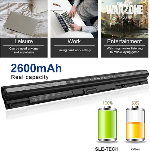 SLE-Tech 14.8V 40WH Dell M5Y1k Battery for Dell Inspiron 3451 3551 5558 5758 M5Y1K Vostro 3458 3558 Inspiron 14 15 3000 Series in Kuwait