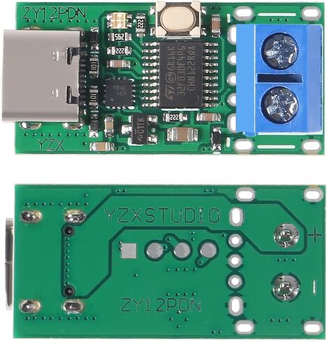 3PCS USB-PD USB-C Type-c PD3.0 PD2.0 to DC Scam Spoof Fast Charge Trigger Polling Detector Power Supply Regulator Module with Screw Polefor Terminal Notebook Power Supply Change Board Module in Saudi Arabia