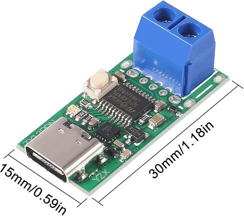 3PCS USB-PD USB-C Type-c PD3.0 PD2.0 to DC Scam Spoof Fast Charge Trigger Polling Detector Power Supply Regulator Module with Screw Polefor Terminal Notebook Power Supply Change Board Module in Saudi Arabia