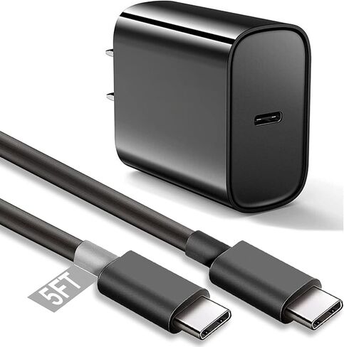 18W Fast Charger for Beats Studio Buds, Beats Flex, Beats Fit Pro (x Kim Kardashian), New Beats by dre Headphones Accessories USB C to USB C Power Cable 18W 3A Adapter Charger Cord 5FT (Black) in Kuwait