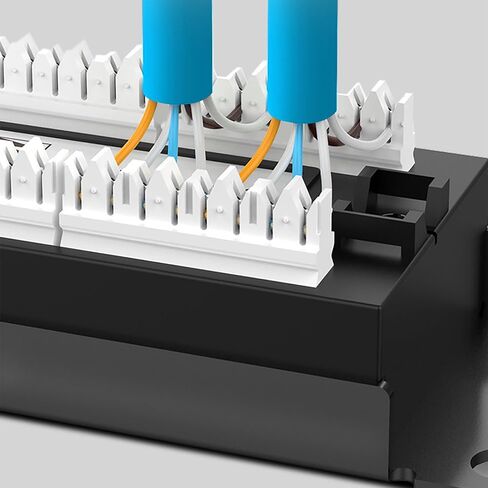 لوحة تصحيح شبكة إيثرنت RJ45، لوحة تصحيح شبكة 1U 24 منفذًا، متوافقة مع كابلات Cat5e وCat6 in Saudi Arabia