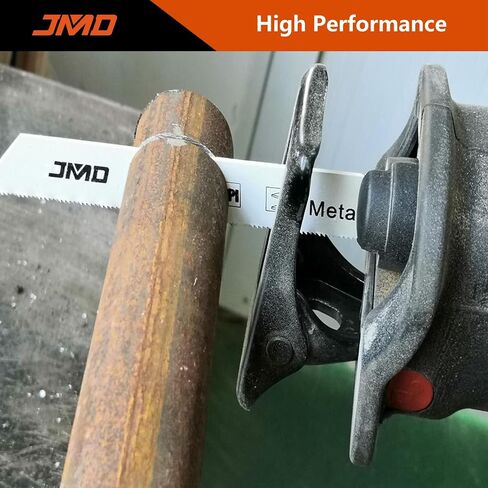 JMD 10-Piece S922BF Reciprocating Saw Blades Metal 14TPI Reciprocating Saw Blade Set for Cutting Metal 150mm BIM Sabre Saw Blades Compatible with Bosch Dewalt Makita etc in Saudi Arabia