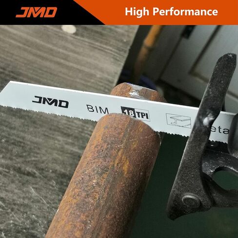 JMD 10-Piece S922BF Reciprocating Saw Blades Metal 14TPI Reciprocating Saw Blade Set for Cutting Metal 150mm BIM Sabre Saw Blades Compatible with Bosch Dewalt Makita etc in Kuwait