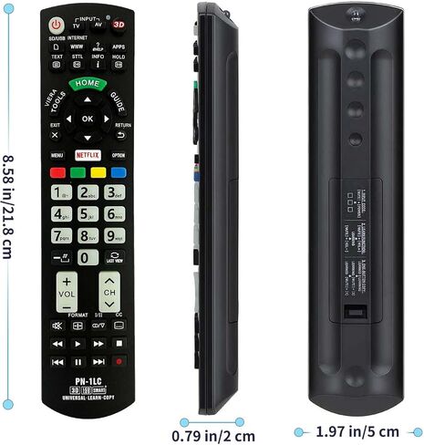 RIVIERA Universal Replacement Remote Control Use for Almost All Panasonic LCD/LED/3D/Smart/4K Ultra HD TV in Saudi Arabia