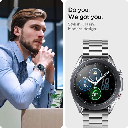 Spigen Modern Fit Designed For Samsung Galaxy Watch 3 45mm Band Strap (2020) / Galaxy Watch 46mm Band (2018) / OnePlus Watch Band/Gear S3 Frontier Band / S3 Classic Band Strap in Saudi Arabia