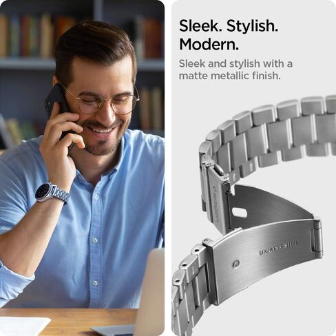 Spigen Modern Fit Designed For Samsung Galaxy Watch 3 45mm Band Strap (2020) / Galaxy Watch 46mm Band (2018) / OnePlus Watch Band/Gear S3 Frontier Band / S3 Classic Band Strap in Saudi Arabia
