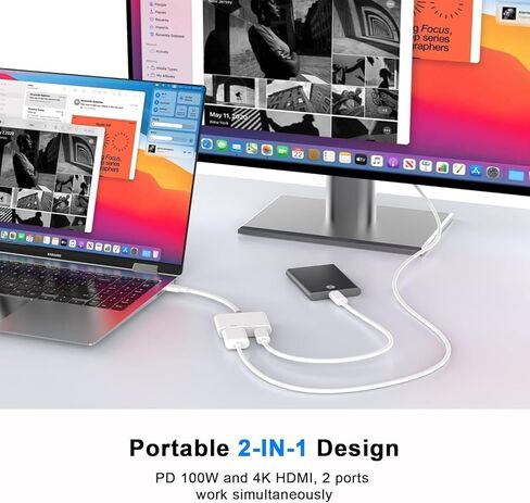 محول HDMI لجهاز iPhone 15 إلى التلفزيون، [معتمد من MFi] 1080 P @60hz USB C إلى HDMI كابل موصل شاشة مزامنة محول AV الرقمي متوافق مع iPhone 15/15 Pro Max/15 Pro/iPad إلى شاشة عرض HDTV in Kuwait