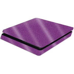 MightySkins Glossy Glitter Skin for Sony PS4 Slim Console - Purple | Protective, Durable High-Gloss Glitter Finish | Easy to Apply, Remove, and Change Styles | Made in The USA