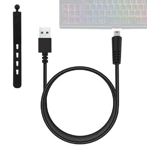 BlackWidow TE Chroma V2 Keyboard Charging Cable, USB Mechanical Gaming Keyboard Charging Cord Compatiable with Razer BlackWidow TE Chroma v2 TKL Tenkeyless Mechanical Gaming Keyboard (Black)