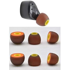 Zotech Hybrid Eartips (Memory Foam & Silicone Combo) Premium Memory Foam & Silicone Universal Ear Bud Tips Universal Design for Headphones. (S/M/L)