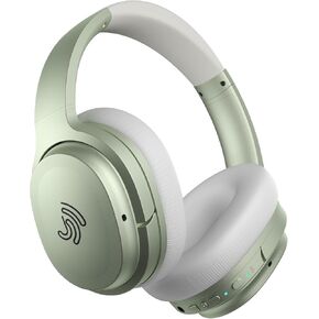 Clarity CL01 Hybrid Active Noise Cancelling Headphones, Wireless Over Ear Bluetooth Headphones, Deep Bass, Comfort Fit Ear Pads, 40H Playtime for Home Office, Travel, Gym (Red)