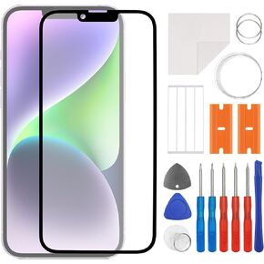 for iphone 14 Plus Screen Replacement 6.7-inch Front Outer Lens Screen Glass Replacement Waterproof Adhesive Repair Kit