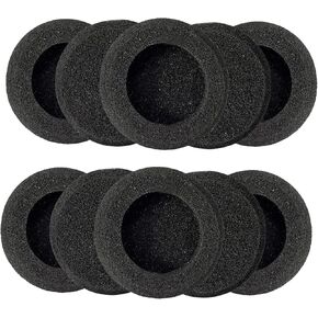 Ear Cushions for Jabra Headset Replacement Foam Ear Pads for Jabra PRO 920 9450 Biz 1500 2300 2400 GN2000 Plantronics HW251N HW510 Blackwire C310 C320 3210 3220 3320 Headphones (10 Pack)