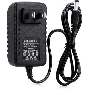 12v Power Supply AC/DC 100-240V AC 12V2A Adapter to Transformers Switching Power Supply for LED Strip Light,CCTV Camera,BT Speaker,GPS,Webcam,Router,2.1mm X 5.5mm Wall Plug